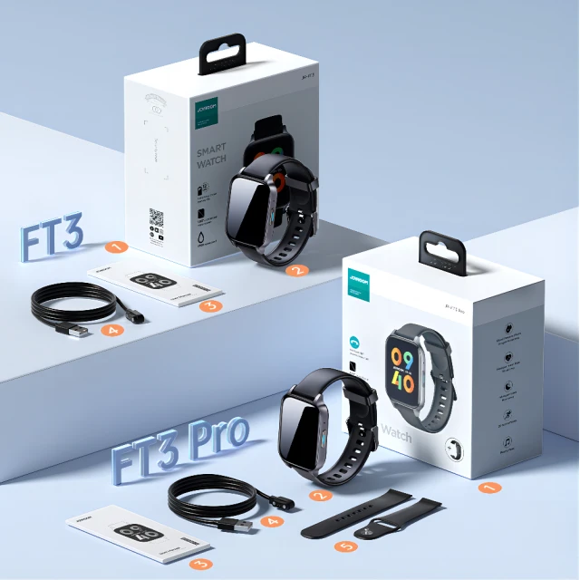 Смарт-годинник Joyroom FT3 Pro Fit-Life IP68 Dark Grey (JR-FT3)