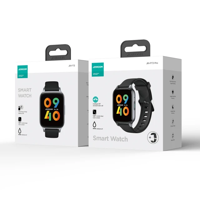 Смарт-годинник Joyroom FT3 Pro Fit-Life IP68 Dark Grey (JR-FT3)