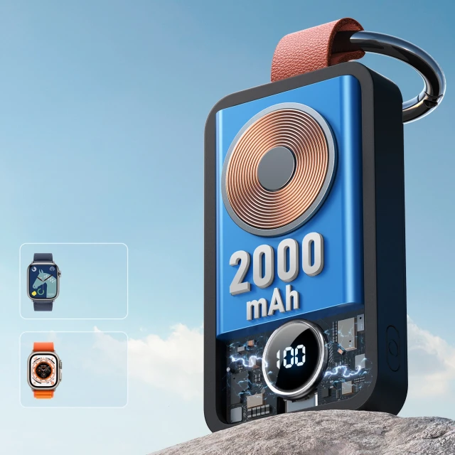 Бездротовий портативний зарядний пристрій Joyroom 2000mAh 3W для Apple Watch Black (JR-WQW01)