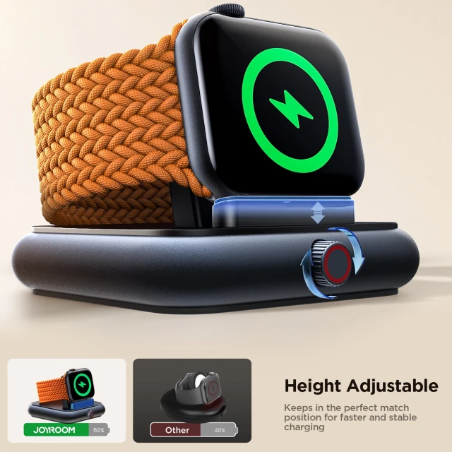 Бездротовий зарядний пристрій Joyroom USB-C 5W для Apple Watch Black (JR-WQW03)