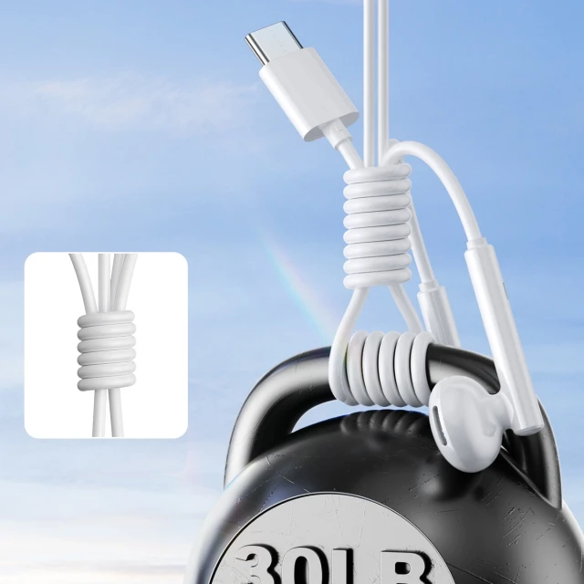 Навушники Joyroom In-ear Headphones USB-C White (JR-EC05 White)