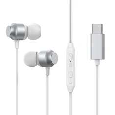 Навушники Joyroom In-ear Headphones USB-C Silver (JR-EC06 Silver)
