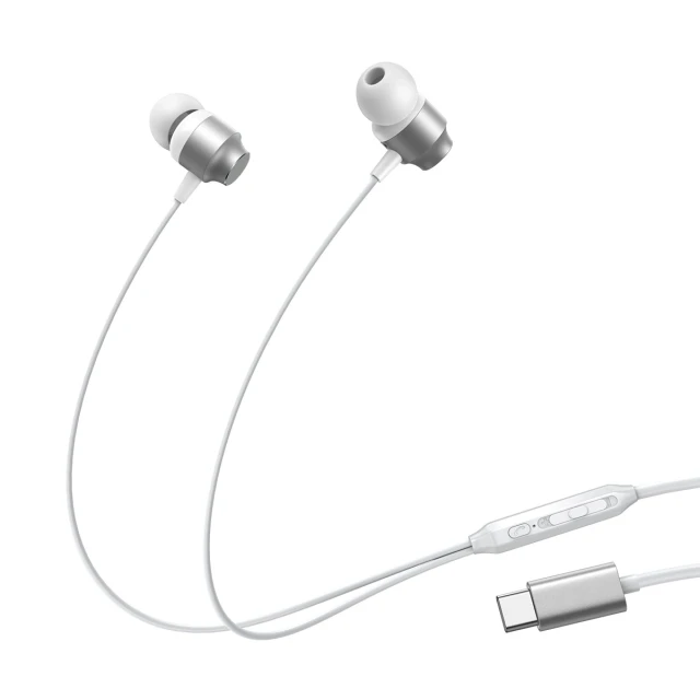 Навушники Joyroom In-ear Headphones USB-C Silver (JR-EC06 Silver)