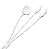 Зарядний кабель Joyroom USB-A to Apple Watch Charger/2хLightning 1.2 m White (S-IW007 White)