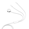 Зарядний кабель Joyroom USB-A to Apple Watch Charger/2хLightning 1.2 m White (S-IW007 White)