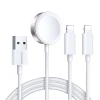 Зарядний кабель Joyroom USB-A to Apple Watch Charger/2хLightning 1.2 m White (S-IW007 White)
