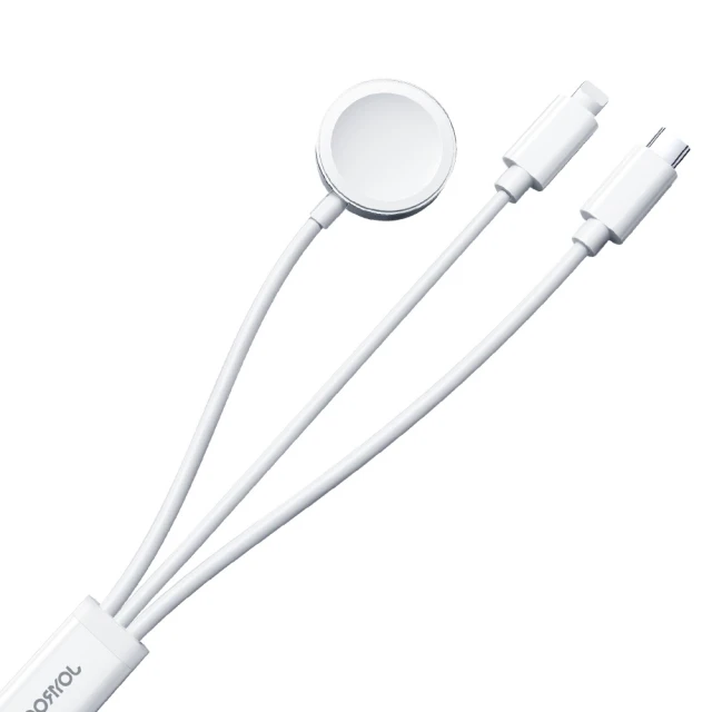 Кабель Joyroom USB-A to Lightning/USB-C/Apple Watch 1.2 m White (S-IW008 White)