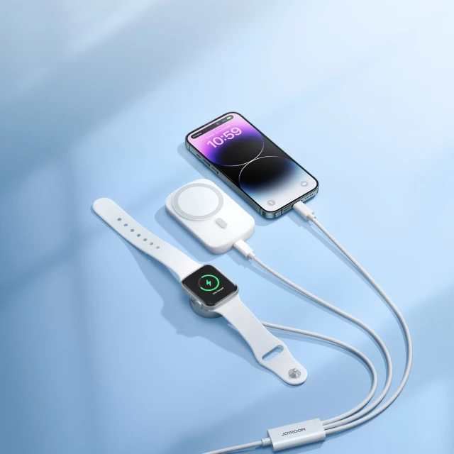 Кабель Joyroom USB-A to Lightning/USB-C/Apple Watch 1.2 m White (S-IW008 White)