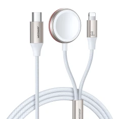 Зарядний кабель Joyroom Inductive Charger USB-C to Lightning/Apple Watch 1.5 m White (S-IW012)
