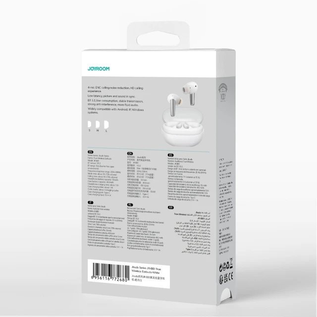 Бездротові навушники Joyroom Jbuds Series JR-BB1 TWS White (6956116772680)