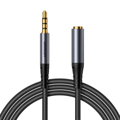 Кабель Joyroom Mini Jack 3.5mm (Male) to Mini Jack 3.5mm (Female) 1.2 m Black (SY-A09 Black)
