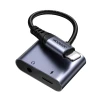 Адаптер Joyroom DAC Lightning to Lightning/Mini Jack 3.5 mm Black (SY-L01)