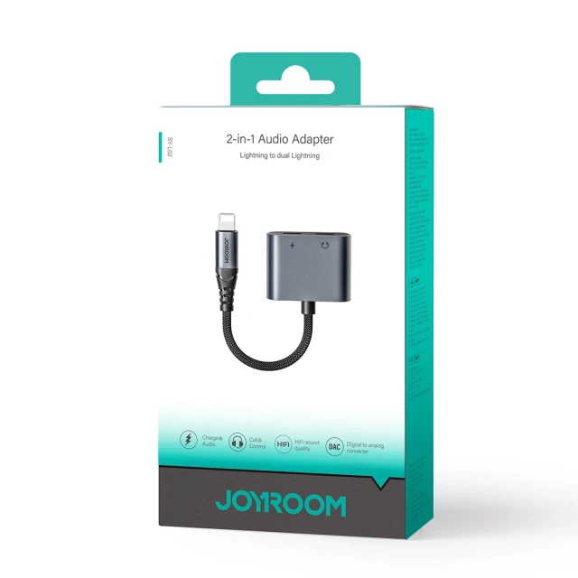 Адаптер Joyroom DAC Lightning to 2xLightning Black (SY-L02)