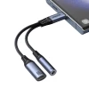 Адаптер Joyroom DAC USB-C to USB-C/Mini Jack 3.5 mm Black (SY-C02)