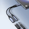 Адаптер Joyroom DAC USB-C to USB-C/Mini Jack 3.5 mm Black (SY-C02)