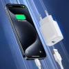 Сетевое зарядное устройство Joyroom JR-TF4 18W с кабелем 3A USB-A - USB-C 1m White (6956116780906)