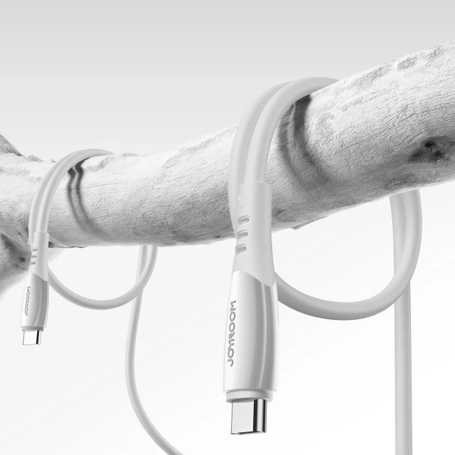 Кабель Joyroom S-A59 Vibrant Series 60W USB-C - USB-C 1.2m Білий (6956116782184)