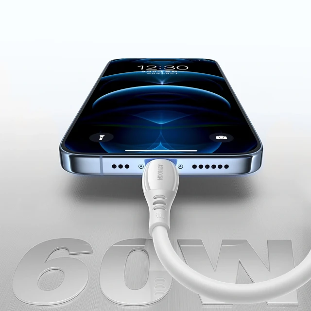 Кабель Joyroom S-A59 Vibrant Series 60W USB-C - USB-C 1.2m Білий (6956116782184)