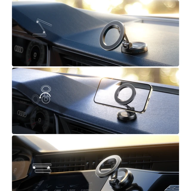 Автотримач Joyroom JR-ZS505 Black with MagSafe (JR-ZS505)