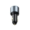 Автомобільний зарядний пристрій Joyroom 120W 2xUSB-C/USB-A with USB-C to USB-C Cable 100W Dark Grey (JR-CCN07)