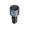Автомобільний зарядний пристрій Joyroom 120W 2xUSB-C/USB-A with USB-C to USB-C Cable 100W Dark Grey (JR-CCN07)