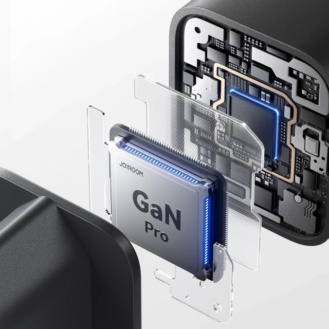 Зарядний пристрій Joyroom JR-TO1 GaN 45W USB-C Lightning USB-A Black (6956116790929)