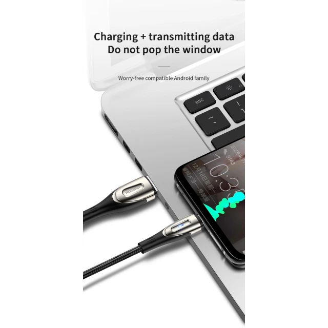 Кабель Joyroom Sharp Series USB-A to micro USB 2 m Black (S-M411_2)