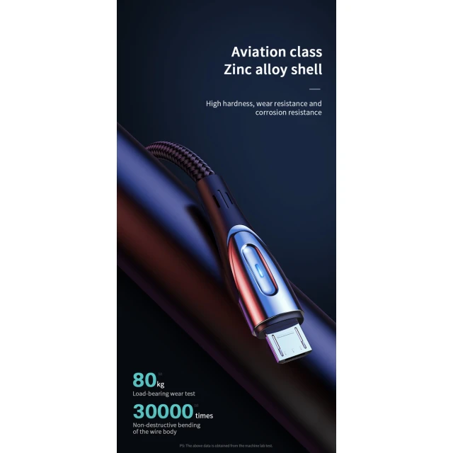 Кабель Joyroom Sharp Series USB-A to micro USB 2 m Black (S-M411_2)