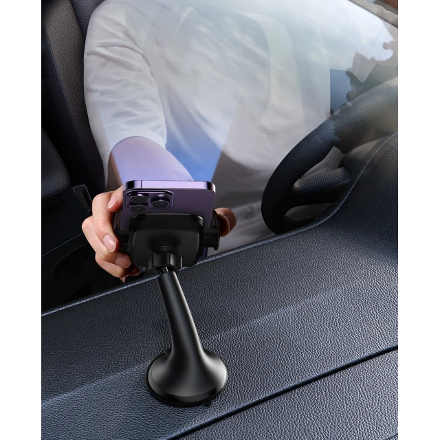 Автотримач Joyroom Mechanical Car Holder Universal Cockpit/Window Black (JR-ZS259_Wind)