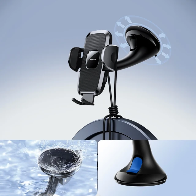 Автотримач Joyroom Mechanical Car Holder Universal Cockpit/Window Black (JR-ZS259_Wind)