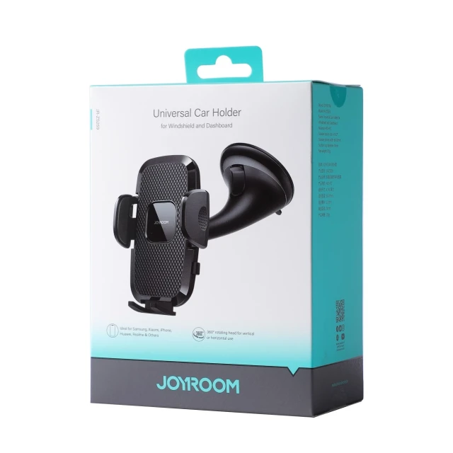 Автотримач Joyroom Mechanical Car Holder Universal Cockpit/Window Black (JR-ZS259_Wind)