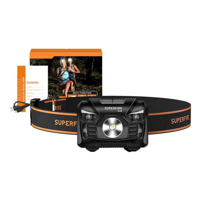 Налобний ліхтар Superfire HL06 500lm USB (HL06)