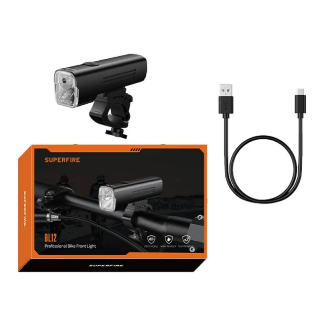 Ліхтарик велосипедний Superfire BL12 USB (BL12)