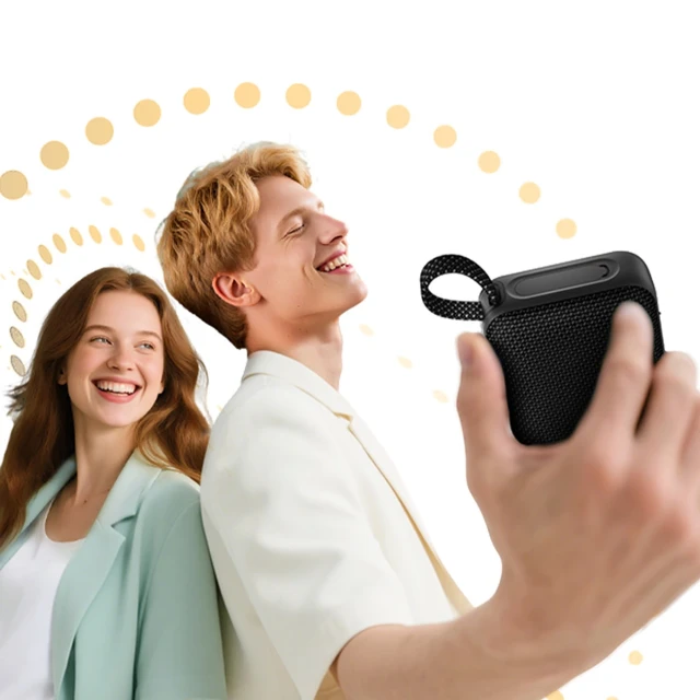 Колонка Bluetooth QCY SP2 IP67 RGB стерео Black (6957141410745)