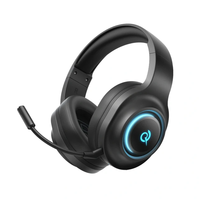 Навушники ігрові QCY V200 Pro 7.1 дротові мікрофон знімний Black (6957141410929)