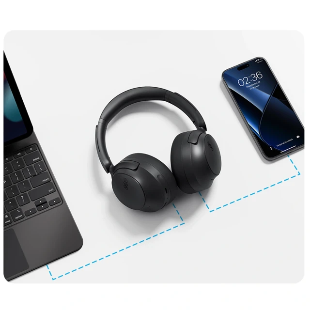 Наушники беспроводные QCY H3S LDAC ANC Black (6957141411216)