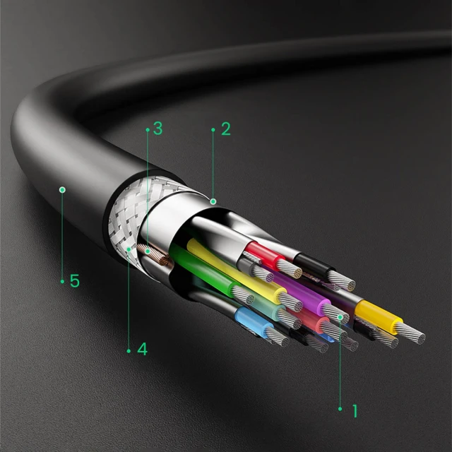 Кабель Ugreen USB-A to USB-A 0.5m Black (6957303800513)
