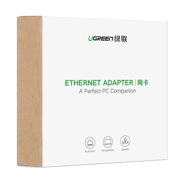 Адаптер Ugreen MC209 USB-A to RJ45 Grey (50922B)