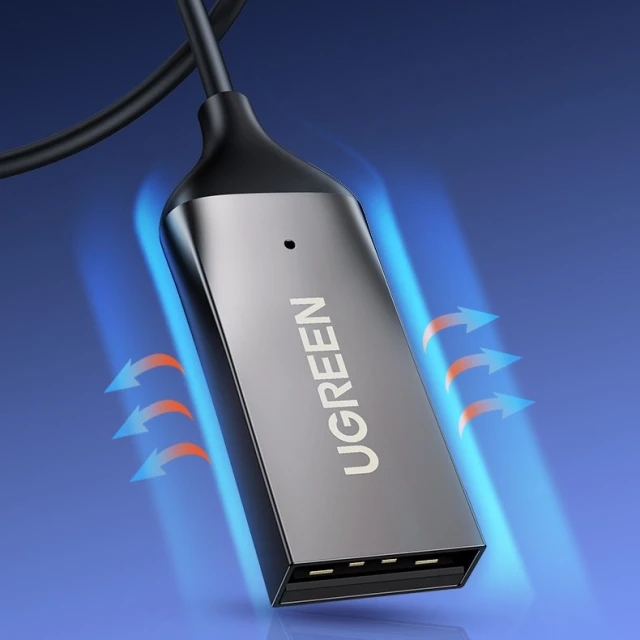 Аудіоадаптер Ugreen Bluetooth 5.0 USB-A to Mini Jack 3.5mm Black (6957303805440)