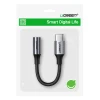 Адаптер Ugreen AV161 mini jack 3.5 mm / USB-C 10 cm сірий (AV161)