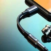 Адаптер Ugreen AV161 mini jack 3.5 mm / USB-C 10 cm сірий (AV161)