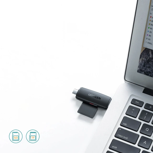Адаптер Ugreen USB-A/USB-C to SD/micro SD Black (6957303805860)