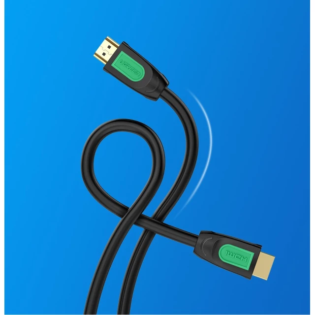 Кабель Ugreen HDMI 2.0 19pin 4K 60Hz 30AWG 2m Black (UGR347BLKYEL)