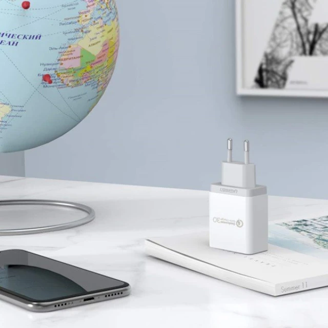 Мережевий зарядний пристрій Ugreen QC 18W USB-A White (10133)