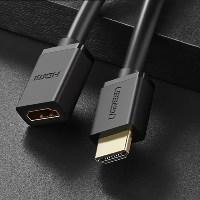 Кабель-адаптер Ugreen HDMI to HDMI 4K 10.2Gbps 340MHz 0.5m Black (UGR358BLK)