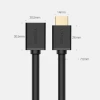 Кабель-адаптер Ugreen HDMI to HDMI 4K 10.2Gbps 340MHz 0.5m Black (UGR358BLK)
