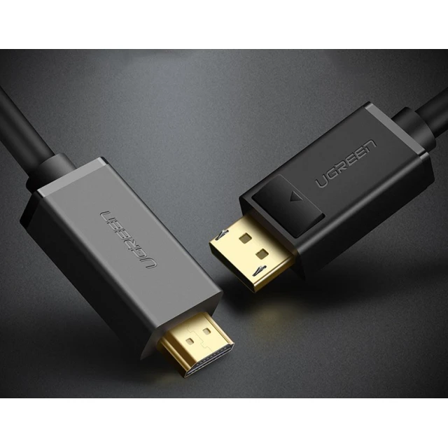 Кабель Ugreen DisplayPort to HDMI 4K 30Hz 32AWG 2m Black (UGR159BLK)