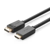 Кабель Ugreen DisplayPort to HDMI 4K 30Hz 32AWG 2m Black (UGR159BLK)