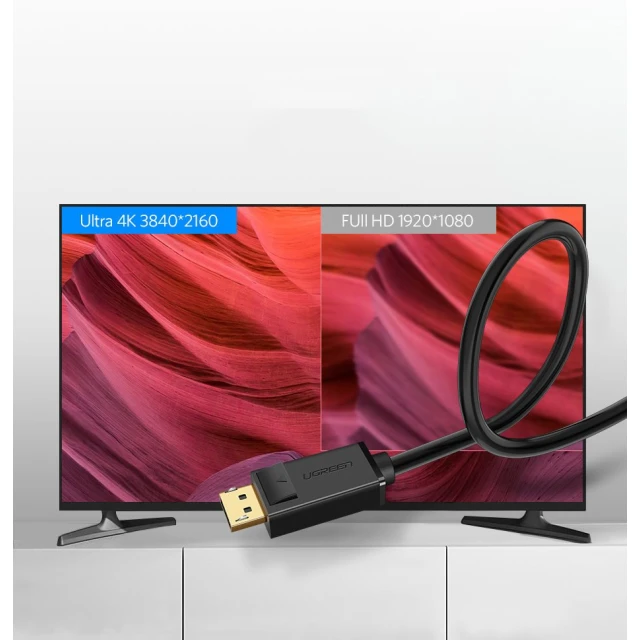 Кабель Ugreen DisplayPort 1.2 4K 2m Black (UGR337BLK)