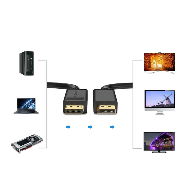 Кабель Ugreen DisplayPort 1.2 4K 2m Black (UGR337BLK)